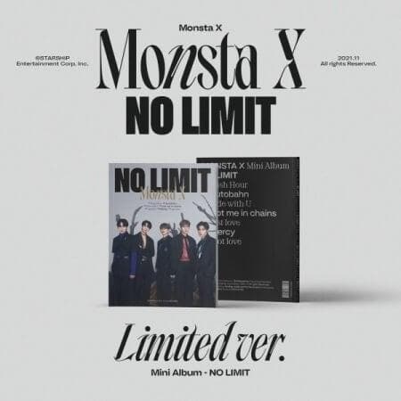 MONSTA X - No Limit (10th Mini Album) (Limited Ver.) *limited stock - Daebak