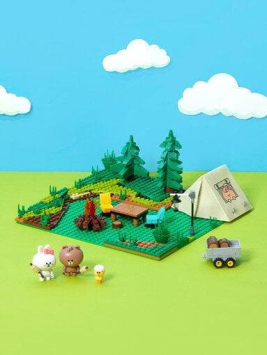 Mini Brown & Friends Camping Brick Set - Daebak