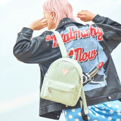 Mini Mint Heart Backpack - Daebak