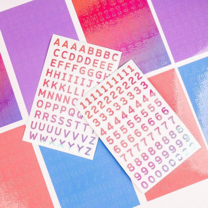 Minuit alphabet number sticker pack 12 types - Daebak