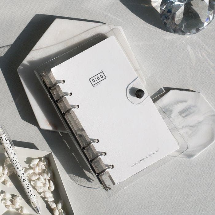 Minuit transparent 6 hole diary with A5 inlay - Daebak