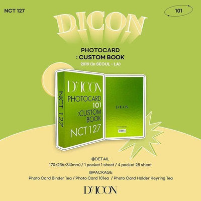 NCT 127 - DICON PHOTOCARD 101: CUSTOM BOOK - Daebak