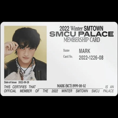 NCT DREAM - 2022 Winter SMTOWN: SMCU PALACE (Membership Card Ver.) | Daebak