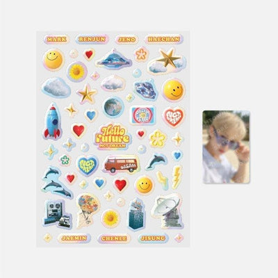NCT Dream [Hello Future] Hologram Epoxy Sticker + Photocard Set - Daebak