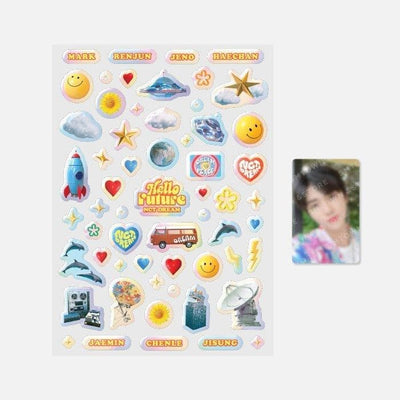 NCT Dream [Hello Future] Hologram Epoxy Sticker + Photocard Set - Daebak