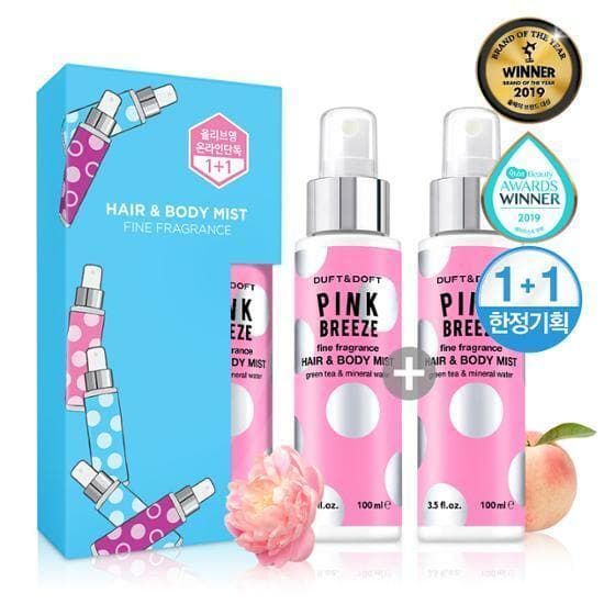 Pink Breeze Fine Fragrance Hair & Body Mist 100ml 2-for-1 Set - Daebak