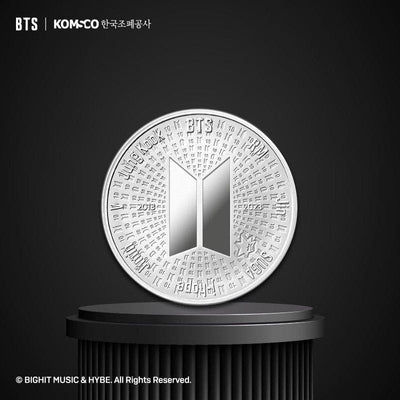 [Pre-Order] BTS 10th Anniversary Commemorative Medal (Silver 1/2oz) - Daebak