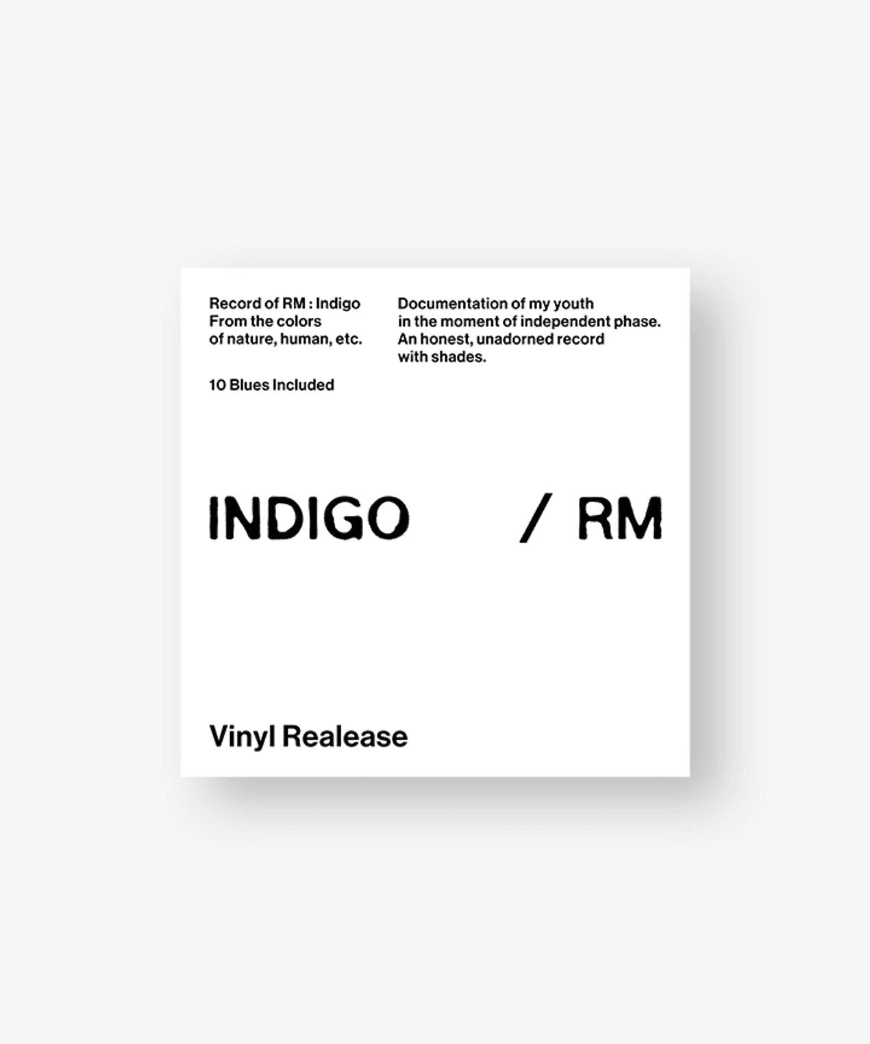[Pre-Order] RM - Indigo LP | Daebak