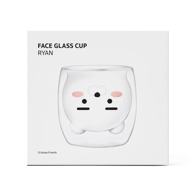 Ryan Face Shape Glass Cup 280 ml - Daebak