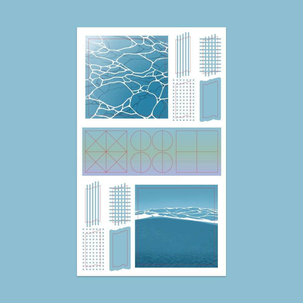 Shil Note Illustration Sticker (Under the Sea) - Daebak