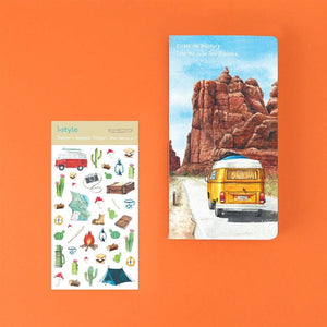 Shil Note Travel Notebook + Sticker Set (Arizona Road Trip) - Daebak