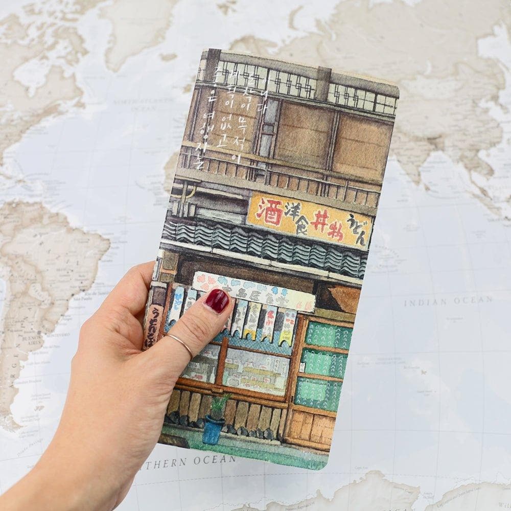 Shil Note Travel Notebook + Sticker Set (Japanese Restaurant) - Daebak