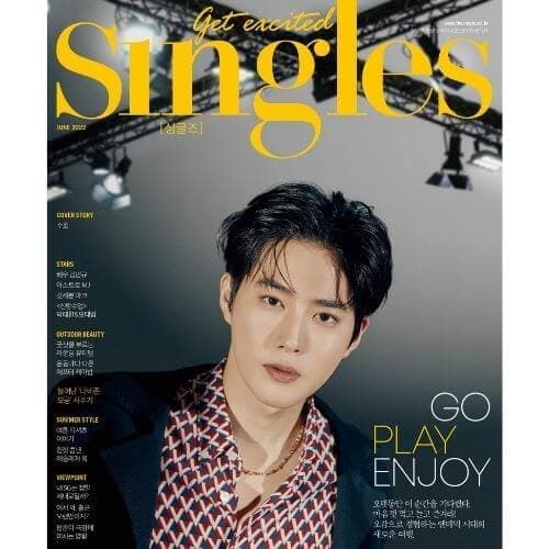 Singles June 2022 Issue (Cover: EXO Sehun) - Daebak