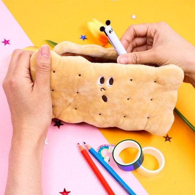Soft Cookie Biscuit Pencil Case - Daebak