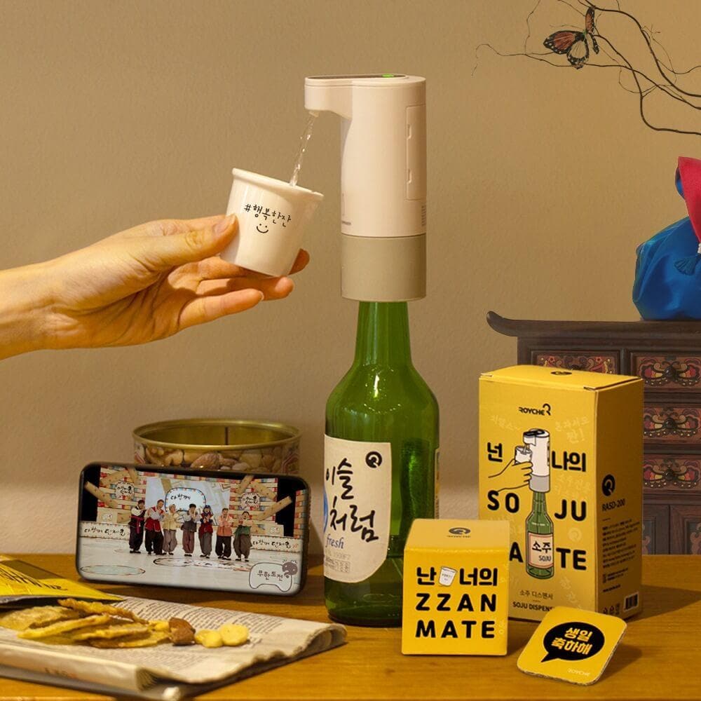 Soju Mate Dispenser + Soju Glass - Daebak