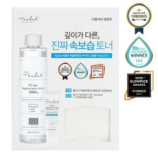 THE LAB by blanc doux Hyaluronic Acid 5000 Toner 200ml Special Set - Daebak