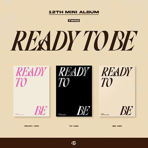 TWICE - READY TO BE (12th Mini Album) 3-SET