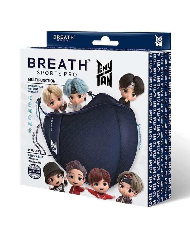 TinyTAN Breath Sports Pro Mask + Strap - Daebak