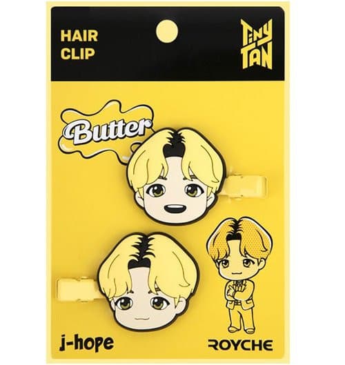 TinyTAN [Butter] Hair Clips (2pcs) - Daebak