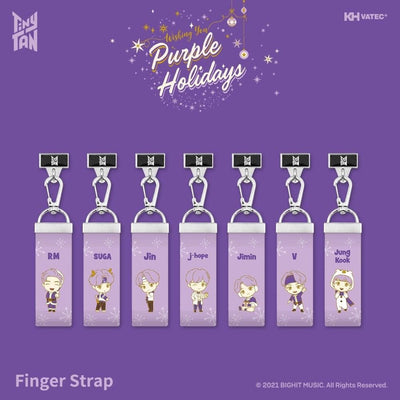 TinyTAN PURPLE HOLIDAYS Finger Strap - Daebak