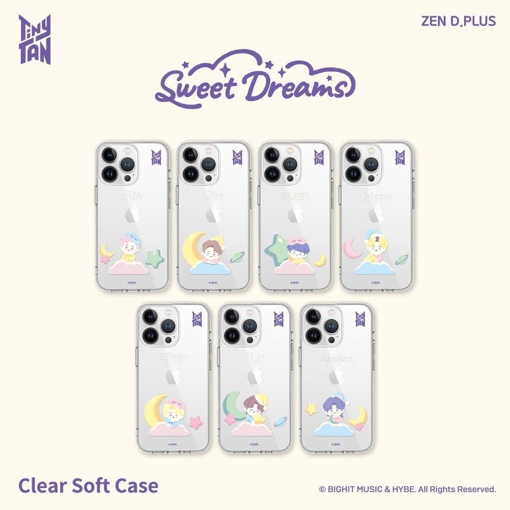 TinyTAN [SWEET DREAMS] Clear Soft Case (iPhone) - Daebak