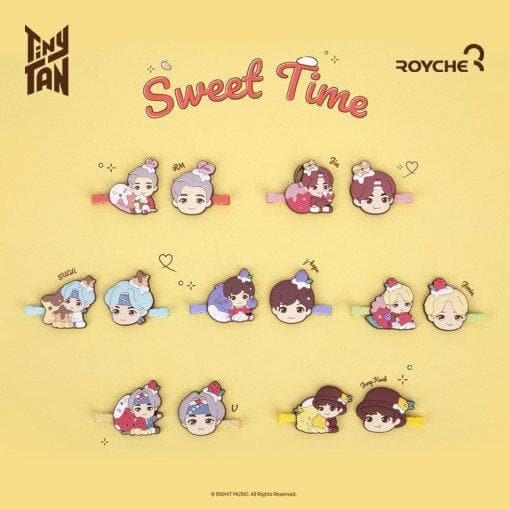 TinyTAN Sweet Time Hair Clip (2pcs) - Daebak