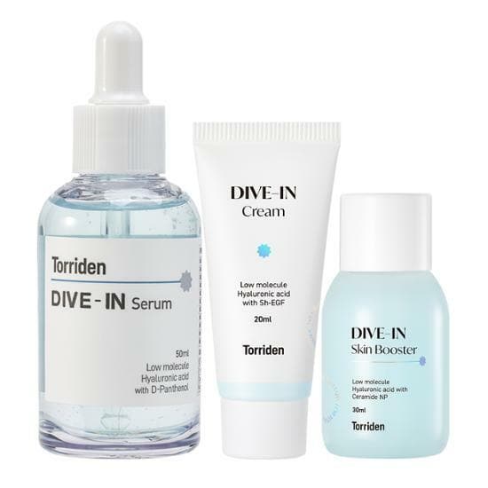 Torriden Dive-In Kit (Serum 50ml + Cream 20ml + Skin Booster 30ml) - Daebak