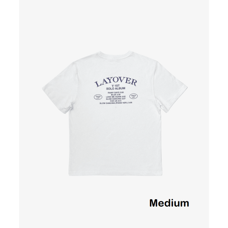 V [LAYO(V)ER] T-Shirt (White) - M