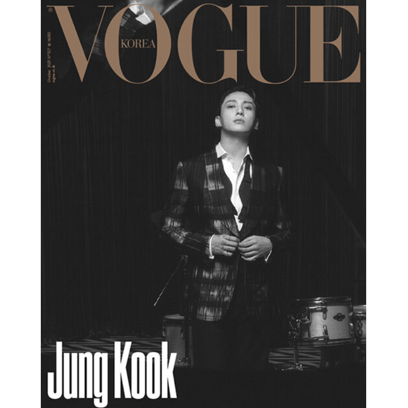 BTS 2023 Jimin X Vogue Korea Mini Magazine Cover 3 in X 4 In