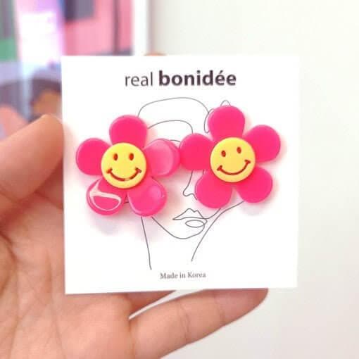 bonideé Smile Flower Earrings - Daebak