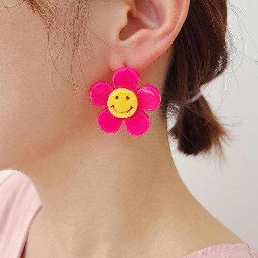 bonideé Smile Flower Earrings - Daebak
